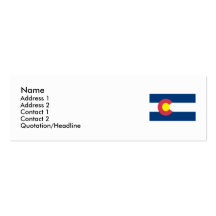 Colorado State Flag Business Cards