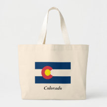 Colorado State Flag Canvas Bags