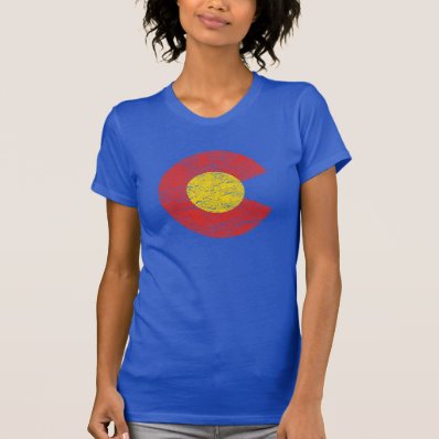 Colorado State Flag Grunge Denver Love T Shirt