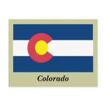 Colorado State Flag postcards