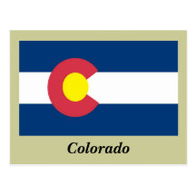 Colorado State Flag Postcard