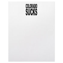 Colorado Sucks letterhead