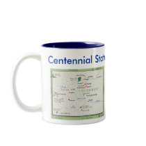 Colorado Symbols & Map mugs by archemedes Colorado Symbols & Map mugs
