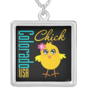 Colorado USA Chick Personalized Necklace