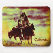 Colorado Vintage Cheyenne Warriors on Horseback