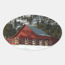 Colorado Winter Oval Sticker
