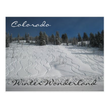 Colorado winter wonderland postcard