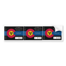 Colorado Zombie Hunting Permit Bumper Sticker