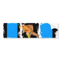 ColorBlock Goldfish bumper stickers by pidgiefund ColorBlock Goldfish bumper stickers