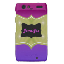 Colorblock Ombre Neon Personalized Case Motorola Droid RAZR Cover
