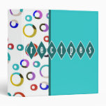 Colorblock Retro Hoops Recipe Binder
