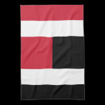Colorblock - RWB kitchen towels