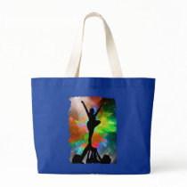 Colorburst Background with Cheerleraders Bag