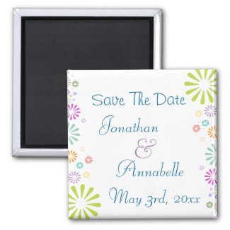 Colorbursts Save The Date Personalized