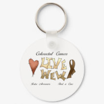 Colorectal Cancer Awareness keychains