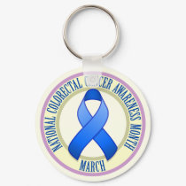 Colorectal Cancer Awareness Month Keychain