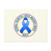 Colorectal Cancer Awareness Month Postcard postcards
