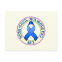 Colorectal Cancer Awareness Month Postcard by jamieco Colorectal Cancer Awareness Month Postcard