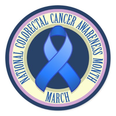 Colorectal Cancer Awareness Month Round Sticker by jamieco