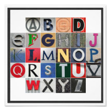 Colored Alphabet Photo Print