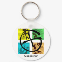 Colored and logoed Geocaching Keychain by Titus_Andronicus Colored and logoed Geocaching Keychain