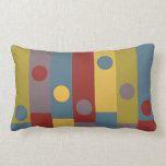 Colored Bars and Circles Lumber Pillow pillows