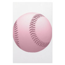 Colored Baseball Personalized Stationery