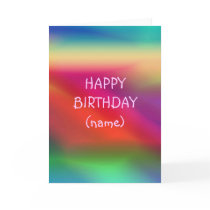 Colored Birthday Card by Miller_Creations Colored Birthday Card