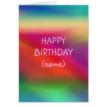 Colored Birthday Card