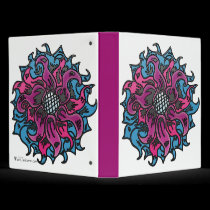 colored black flower binders