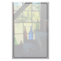 Colored Bottles on Steps Stationery Paper