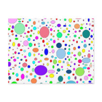 Colored Bubbles Postcard