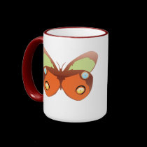 colored butterfly mugs by webunicorn colored butterfly mugs