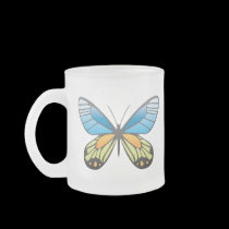 colored butterfly mugs by webunicorn colored butterfly mugs