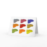 Colored Butterfly Notecard