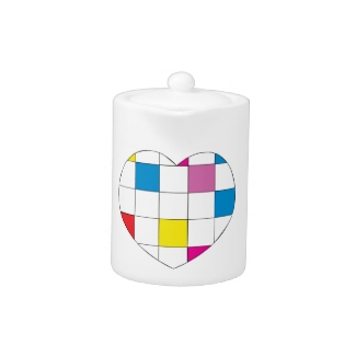 Colored Checkered Heart