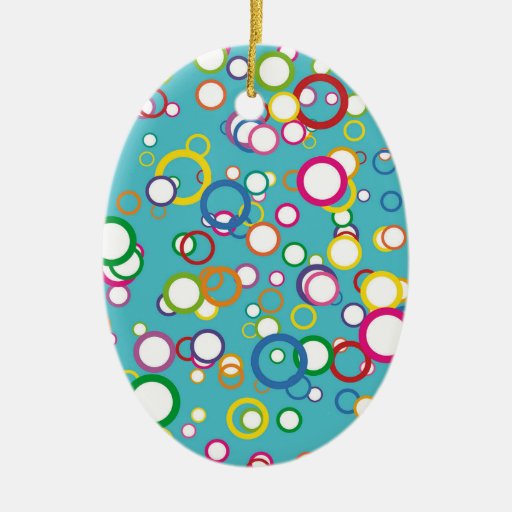 Colored Circles Rainbow Ornament
