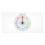 Colored Compass Navigational Instrument Photo Cards