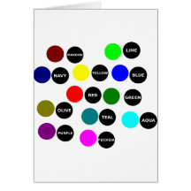 Colored Dots Greeting Cards