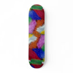 Colored feathers skate boards