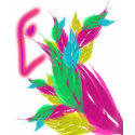 colored featthers t-shirts