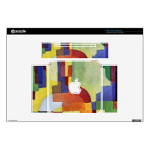 Colored forms (I) by August Macke Decals For The Mac Mini