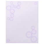 Colored Gears Almost White-Customize Color Letterhead