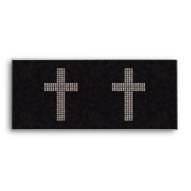 Colored Gem Cross Envelopes
