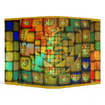 Colored Glass Tile Heart Mosaic, binders by JudyMarisaEclecticCo Colored Glass Tile Heart Mosaic, binders