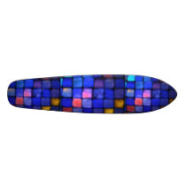 Colored Glass Tiles skateboards by JudyMarisaEclecticCo Colored Glass Tiles skateboards