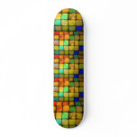 Colored Glass Tiles Skate Board Decks