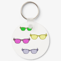 Colored Glasses Keychains by Lorianne2020 Colored Glasses Keychains
