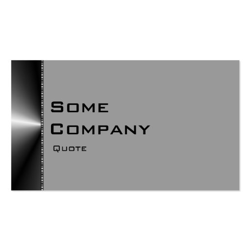 Colored Gradient (Black And White) Business Cards (front side)