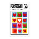 Colored Hearts stamp